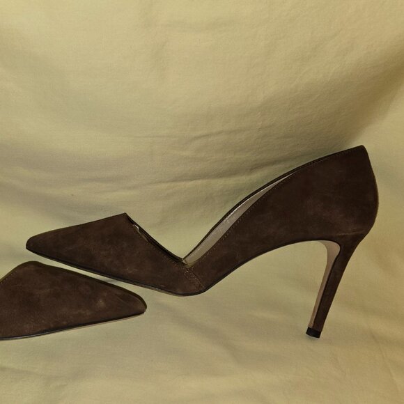 Ann Taylor Brown Suede Heels Women Size 11 EUC - Picture 6 of 8
